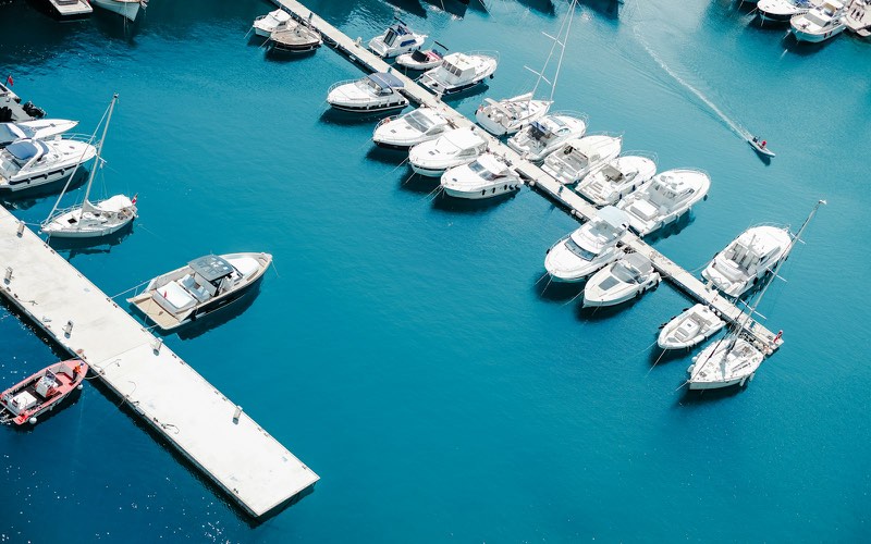 Marina full of boats from above — one pool of inventory